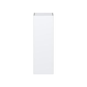 Lily Bright White  Slab Assembled Wall  Cabinet with Full High Door (12 in. W x 35 in. H x 14 in. D)