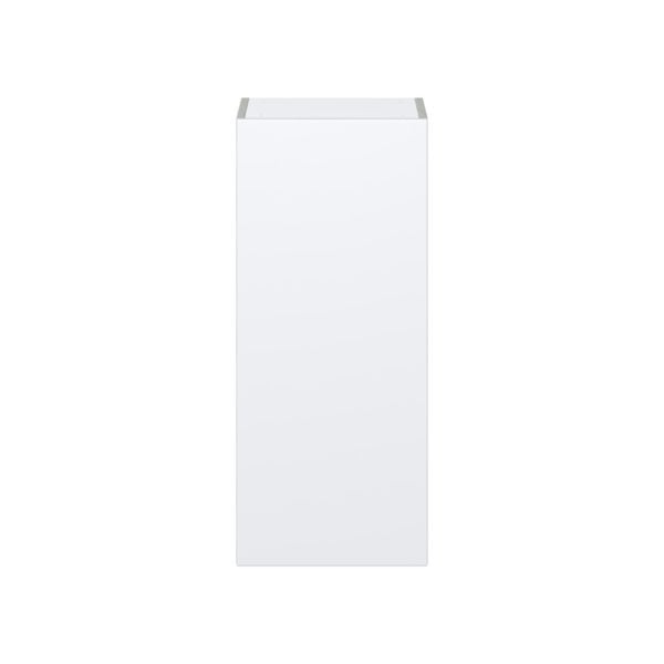 Lily Bright White  Slab Assembled Wall  Cabinet with Full High Door (15 in. W x 35 in. H x 14 in. D)