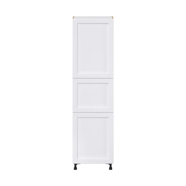 Dahlia Bright White  Shaker Assembled Pantry  Cabinet with 5 Shelves (24 in. W x 89.5 in. H x 24 in. D)