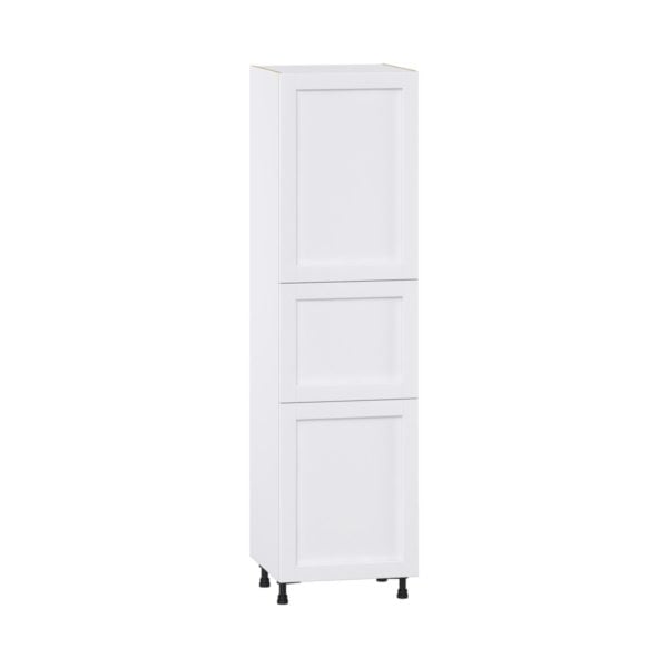 Dahlia Bright White  Shaker Assembled Pantry  Cabinet with 5 Shelves (24 in. W x 89.5 in. H x 24 in. D)