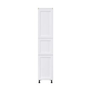 Dahlia Bright White  Shaker Assembled Pantry  Cabinet with 5 Shelves (18 in. W x 89.5 in. H x 24 in. D)