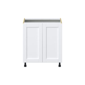 Dahlia Bright White  Shaker Assembled Base Cabinet with 2 Full High Doors and 3 Inner Drawers (30 in. W x 34.5 in. H x 24 in. D)