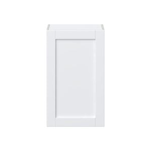 Dahlia Bright White  Shaker Assembled Wall  Cabinet with Full high Door (18 in. W x 30 in. H x 14 in. D)