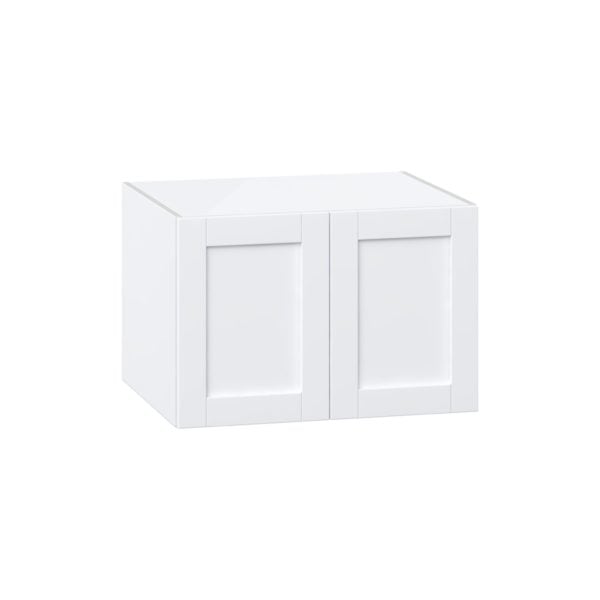 Dahlia Bright White  Shaker Assembled Deep Wall Bridge Cabinet (30 in. W x 20 in. H x 24 in. D)