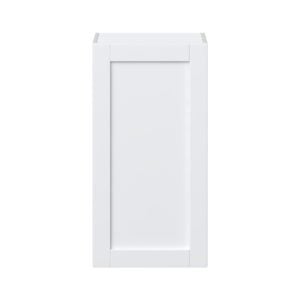 Dahlia Bright White  Shaker Assembled Wall  Cabinet with Full High Door (18 in. W x 35 in. H x 14 in. D)