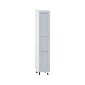 Sea Holly Light Gray  Shaker Assembled Pantry  Cabinet with 4 Shelves (15 in. W x 84.5 in. H x 24 in. D)