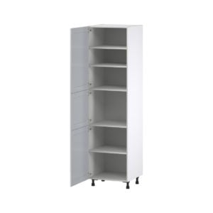 Sea Holly Light Gray  Shaker Assembled Pantry  Cabinet with 5 Shelves (24 in. W x 89.5 in. H x 24 in. D)