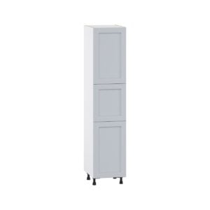 Sea Holly Light Gray  Shaker Assembled Pantry  Cabinet with 4 Shelves (18 in. W x 84.5 in. H x 24 in. D)