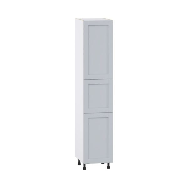 Sea Holly Light Gray  Shaker Assembled Pantry  Cabinet with 5 Shelves (18 in. W x 89.5 in. H x 24 in. D)