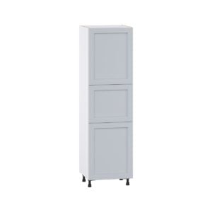 Sea Holly Light Gray  Shaker Assembled Pantry  Cabinet with 4 Shelves (24 in. W x 84.5 in. H x 24 in. D)