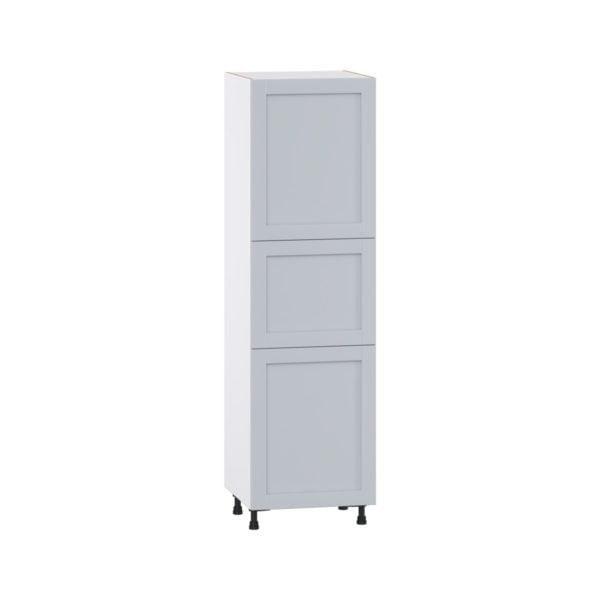 Sea Holly Light Gray  Shaker Assembled Pantry  Cabinet with 4 Shelves (24 in. W x 84.5 in. H x 24 in. D)