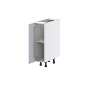 Sea Holly Light Gray  Shaker Assembled Base Cabinet with a Full High Door (9 in. W x 34.5 in. H x 24 in. D)