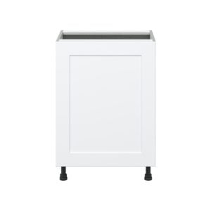 Jasmine Painted Warm White  Shaker Assembled Sink Base Cabinet with a Full High Door (24 in. W x 34.5 in. H x 24 in. D)