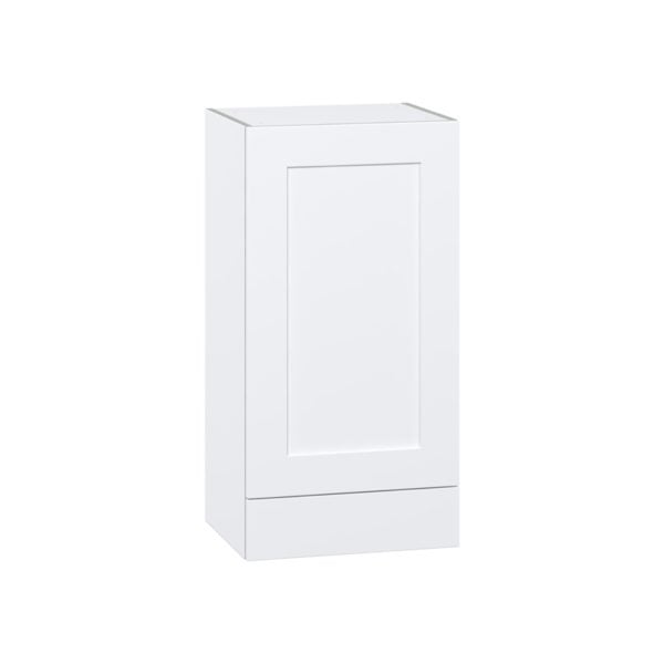 Jasmine Painted Warm White  Shaker Assembled Wall  Cabinet with a Door and a 5 in. Drawer (18 in. W x 35 in. H x 14 in. D)