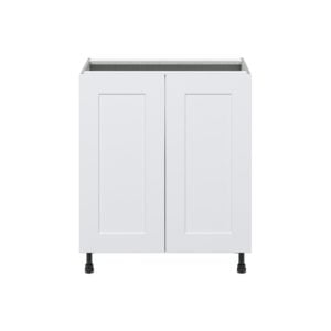 Jasmine Painted Warm White  Shaker Assembled Sink Base Cabinet with 2 Full High Doors (30 in. W x 34.5 in. H x 24 in.D)