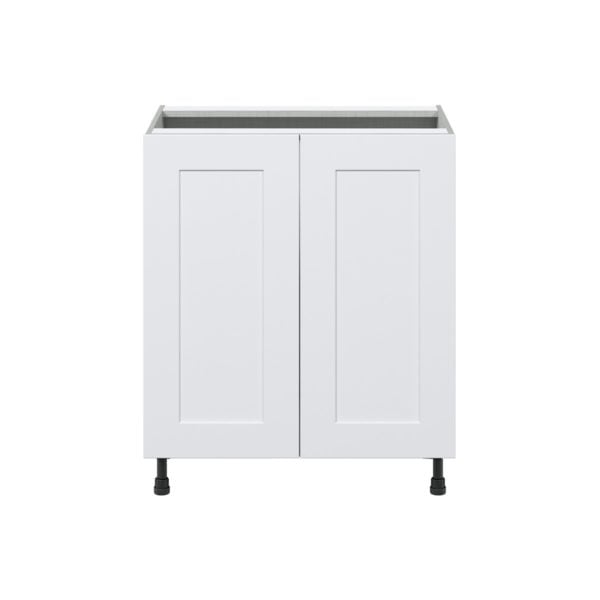 Jasmine Painted Warm White  Shaker Assembled Sink Base Cabinet with 2 Full High Doors (30 in. W x 34.5 in. H x 24 in.D)