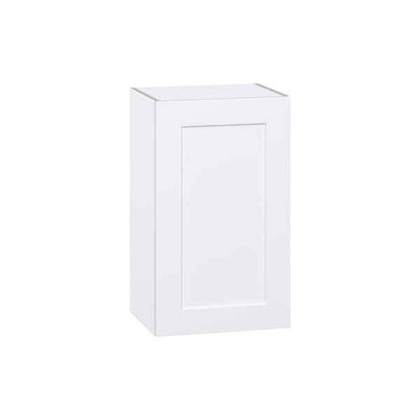 Jasmine Painted Warm White  Shaker Assembled Wall  Cabinet with Full high Door (18 in. W x 30 in. H x 14 in. D)