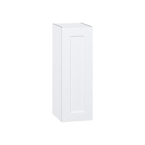 Jasmine Painted Warm White  Shaker Assembled Wall  Cabinet with Full High Door (12 in. W x 35 in. H x 14 in. D)