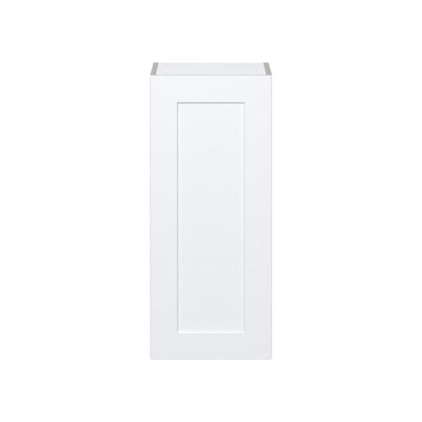 Jasmine Painted Warm White  Shaker Assembled Wall  Cabinet with Full High Door (15 in. W x 35 in. H x 14 in. D)