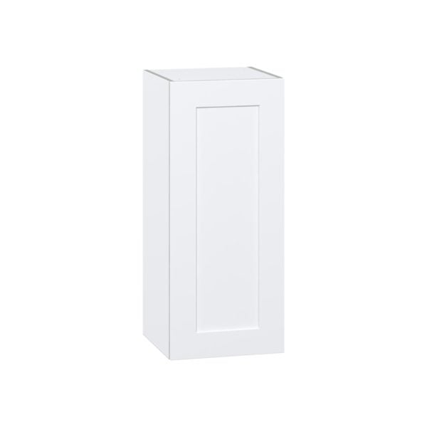 Jasmine Painted Warm White  Shaker Assembled Wall  Cabinet with Full High Door (15 in. W x 35 in. H x 14 in. D)