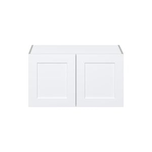 Jasmine Painted Warm White  Shaker Assembled Deep Wall Bridge  Cabinet (36 in. W X 20 in. H X 24 in. D)