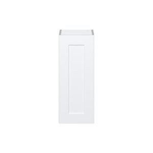 Jasmine Painted Warm White  Shaker Assembled Wall  Cabinet With Full High Door (12 in. W x 30 in. H x 14 in. D)