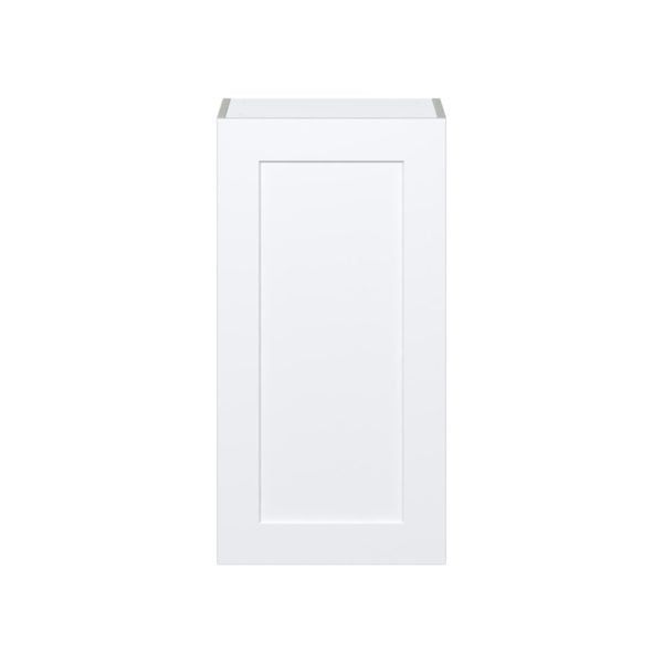 Jasmine Painted Warm White  Shaker Assembled Wall  Cabinet with Full High Door (18 in. W x 35 in. H x 14 in. D)