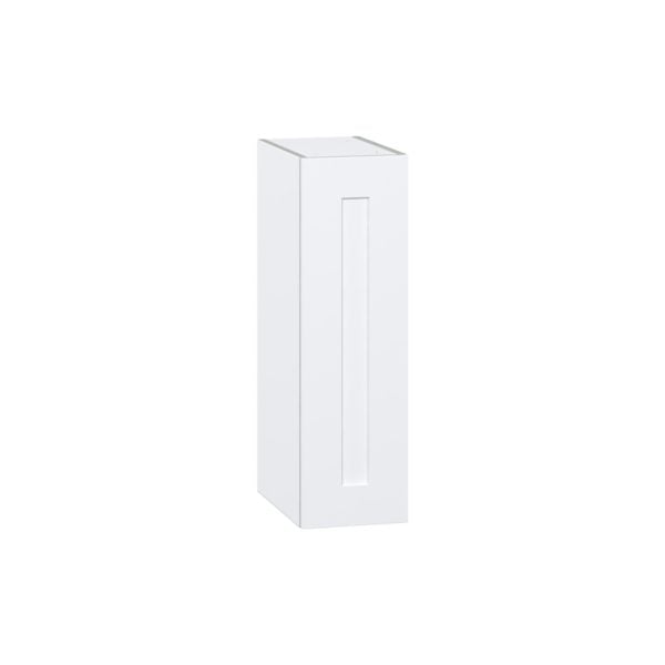 Jasmine Painted Warm White  Shaker Assembled Wall  Cabinet with Full High Door (9 in. W x 30 in. H x 14 in. D)