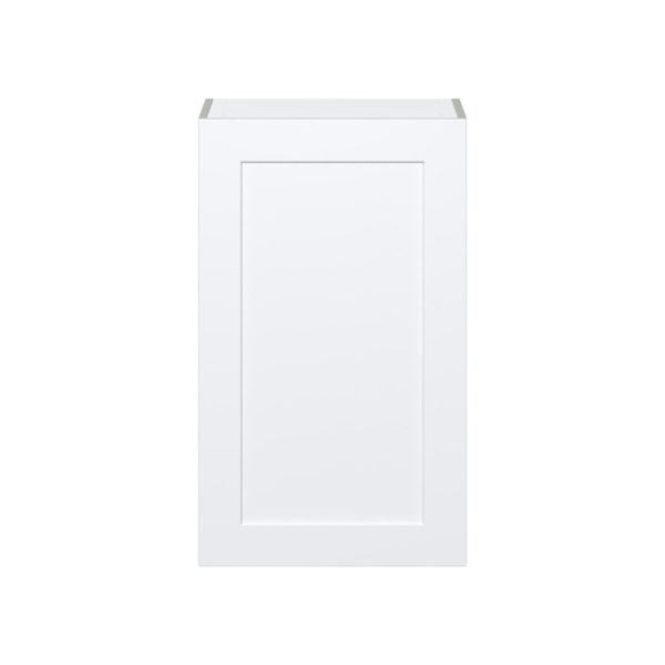 Jasmine Painted Warm White  Shaker Assembled Wall  Cabinet with Full High Door (21 in. W x 35 in. H x 14 in. D)