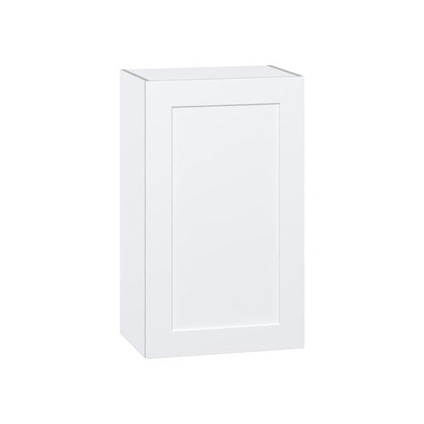 Jasmine Painted Warm White  Shaker Assembled Wall  Cabinet with Full High Door (21 in. W x 35 in. H x 14 in. D)