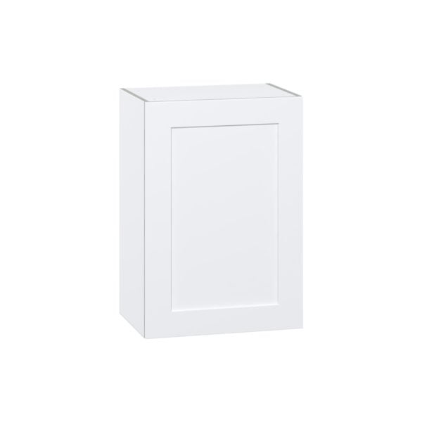 Jasmine Painted Warm White  Shaker Assembled Wall  Cabinet with Full High Door (21 in. W x 30 in. H x 14 in. D)