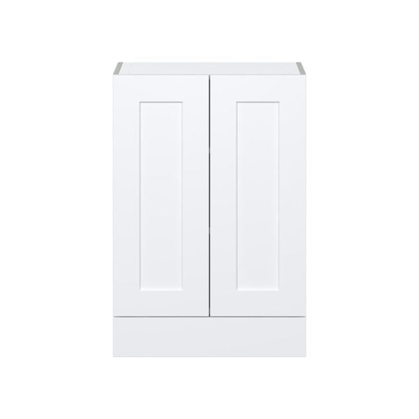 Jasmine Painted Warm White  Shaker Assembled Wall  Cabinet with 2 Doors and a 5 in. Drawer (24 in. W x 35 in. H x 14 in. D)