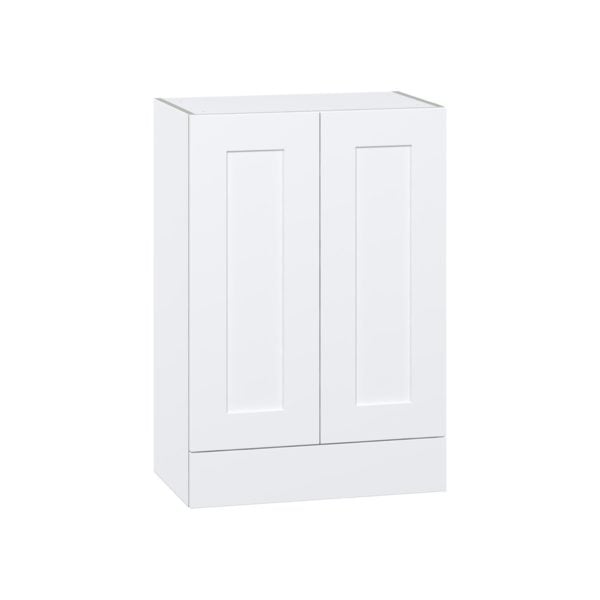 Jasmine Painted Warm White  Shaker Assembled Wall  Cabinet with 2 Doors and a 5 in. Drawer (24 in. W x 35 in. H x 14 in. D)