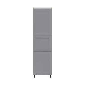 Willow Painted Slate Gray  Shaker Assembled Pantry  Cabinet with 5 Shelves (24 in. W x 89.5 in. H x 24 in. D)