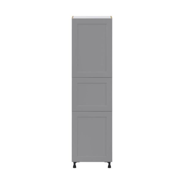 Willow Painted Slate Gray  Shaker Assembled Pantry  Cabinet with 5 Shelves (24 in. W x 89.5 in. H x 24 in. D)