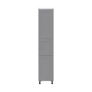 Willow Painted Slate Gray  Shaker Assembled Pantry  Cabinet with 5 Shelves (18 in. W x 89.5 in. H x 24 in. D)