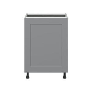 Willow Painted Slate Gray  Shaker Assembled Sink Base Cabinet with a Full High Door (24 in. W x 34.5 in. H x 24 in. D)