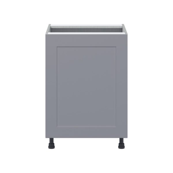 Willow Painted Slate Gray  Shaker Assembled Base Cabinet with a Full High Door (24 in. W x 34.5 in. H x 24 in. D)