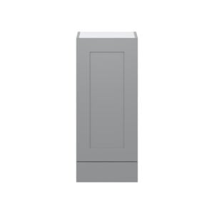 Willow Painted Slate Gray  Shaker Assembled Wall  Cabinet with a Door and a 5 in. Drawer (15 in. W x 35 in. H x 14 in. D)