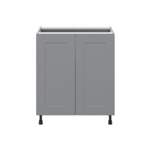 Willow Painted Slate Gray  Shaker Assembled Sink Base Cabinet with 2 Full High Doors (30 in. W x 34.5 in. H x 24 in.D)