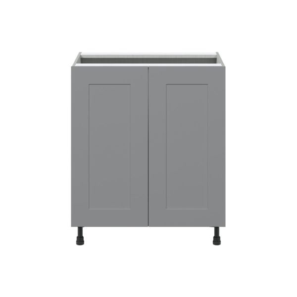 Willow Painted Slate Gray  Shaker Assembled Sink Base Cabinet with 2 Full High Doors (30 in. W x 34.5 in. H x 24 in.D)