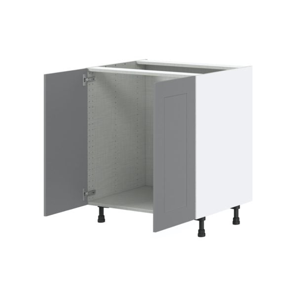 Willow Painted Slate Gray  Shaker Assembled Sink Base Cabinet with 2 Full High Doors (30 in. W x 34.5 in. H x 24 in.D)