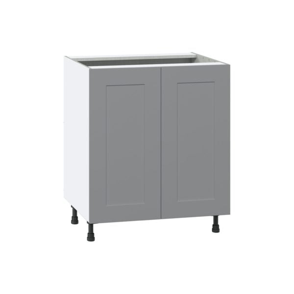 Willow Painted Slate Gray  Shaker Assembled Sink Base Cabinet with 2 Full High Doors (30 in. W x 34.5 in. H x 24 in.D)