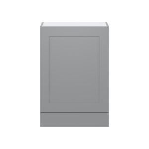 Willow Painted Slate Gray  Shaker Assembled Wall  Cabinet with a Door and a 5 in. Drawer (24 in. W x 35 in. H x 14 in. D)