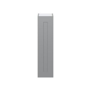 Willow Painted Slate Gray  Shaker Assembled Wall  Cabinet with Full High Door (9 in. W x 35 in. H x 14 in. D)