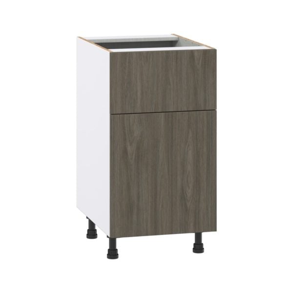 Cordyline Textured Slab Walnut Assembled Base Cabinet with 1 Door and 10 in. Drawer (18 in. W x 34.5 in. H x 24 in. D)