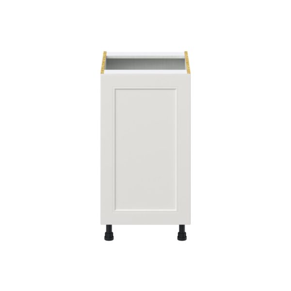 Wisteria Painted Light Gray Recessed Assembled Base Cabinet with a Full High Door (18 in. W x 34.5 in. H x 24 in. D)