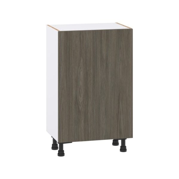 Cordyline Textured Slab Walnut Assembled Shallow Base Cabinet with a Full High Door (21 in. W x 34.5 in. H x 14 in. D)