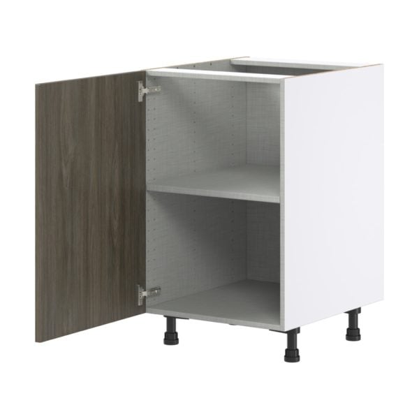 Cordyline Textured Slab Walnut Assembled Base Cabinet with a Full High Door (21 in. W x 34.5 in. H x 24 in. D)