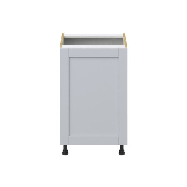 Sea Holly Light Gray  Shaker Assembled Base Cabinet with 1 Full High Door and 3 Inner Drawers (21 in. W X 34.5 in. H X 24 in. D)